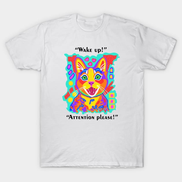 PicatsoCats Happy-Cat T-Shirt by PicatsoCats